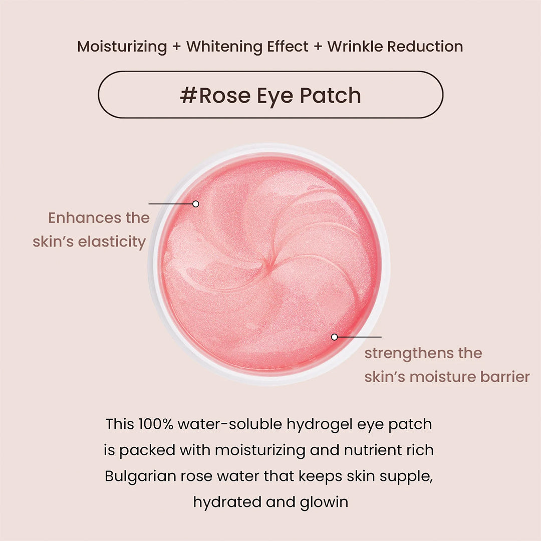 Bulgarian Rose Water Hydrogel Eye Patch (60 pcs)