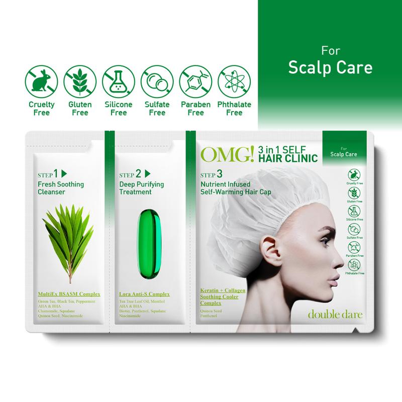 OMG! 3 in 1 Self HAIR CLINIC for Scalp Care