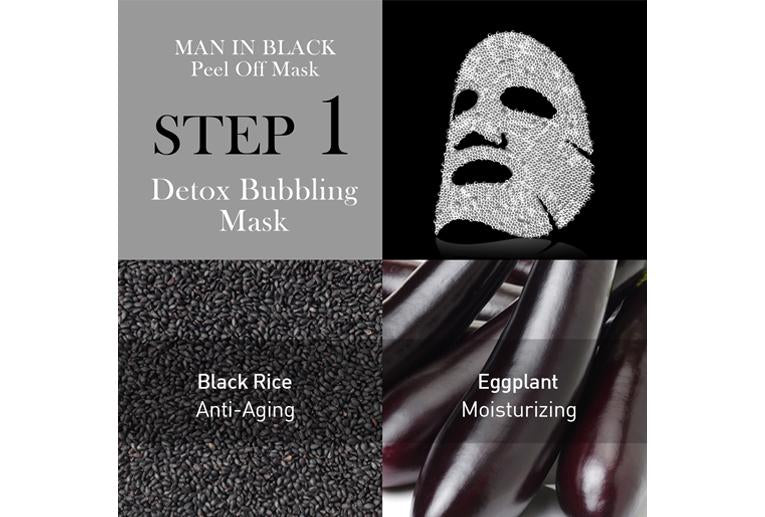 OMG! Man In Black Peel Off Mask Kit